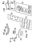 Genuine Mopar Disc Brake Pad Spring Kit 68346904AA. Fixed Price $107.74.