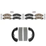 Front Brake Pads Rear Parking Shoes Kit For Gmc Sierra 3500 Hd 2500 2020-2024. Fixed Price $166.86.