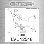 LVU12548 Tube Fits John Deere (surplus Open Box). Fixed Price $96.66.